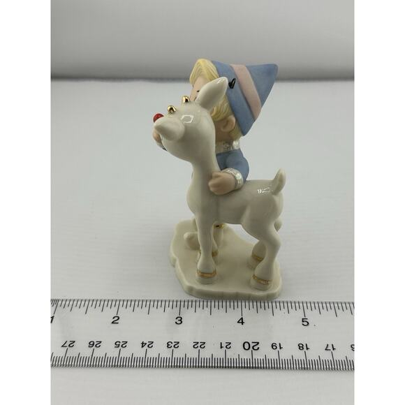 Vintage Lenox Rudolf and Hermey "Glowing Friendship" Ornament 2003 Porcelain - Picture 9 of 9